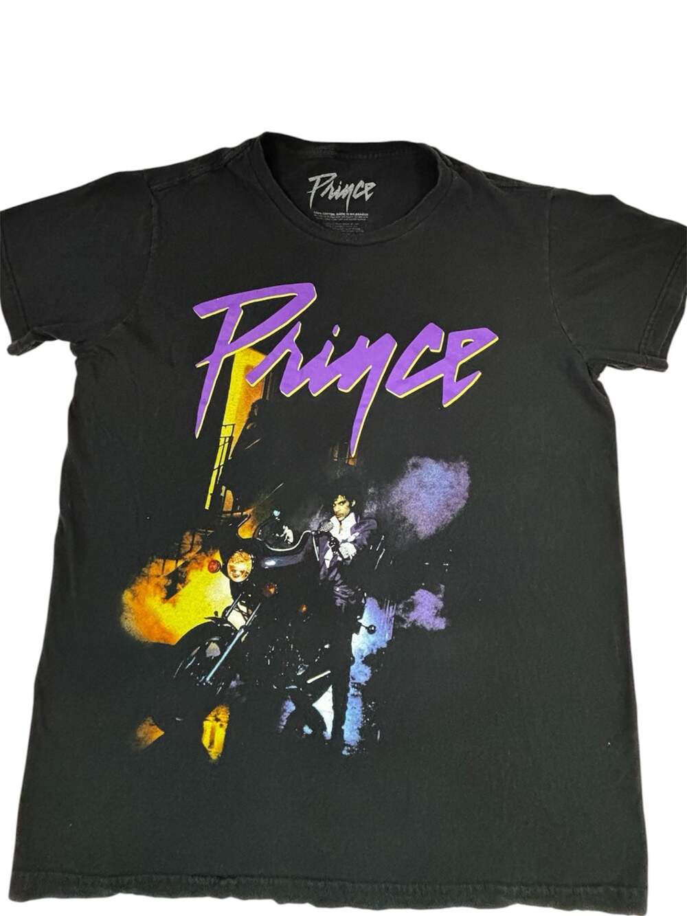 Prince Purple Rain Motorcycle Graphic T-Shirt Size Large